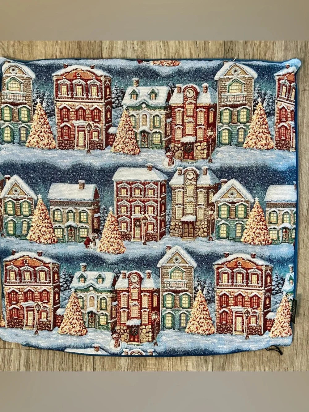 Viral Nostalgic Christmas Pillowcase with Town Scene holiday traditional